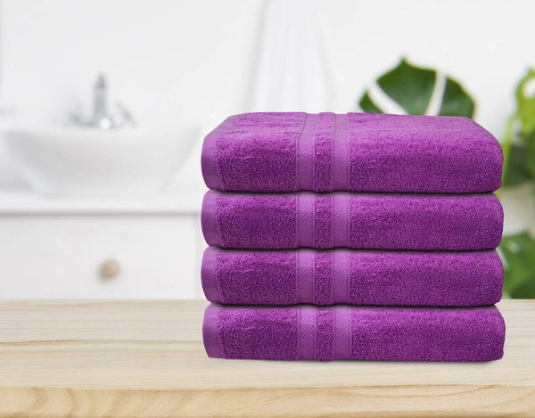 Talvania Luxury Bath Towels - 100% Ring Spun Cotton 650 GSM Big Hotel Bath  Towel Set of 4 Perfect for Pool Spa, Bathrooms (Beige)